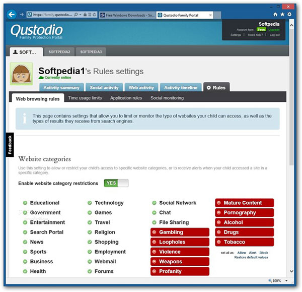 Qustodio mobile track app