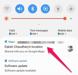 maps notification